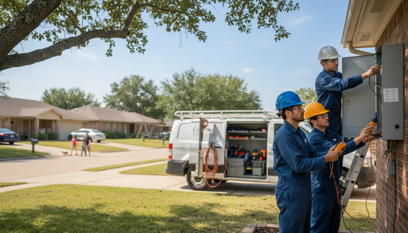 Certified electrician providing emergency electrical services in Wichita Falls, TX
